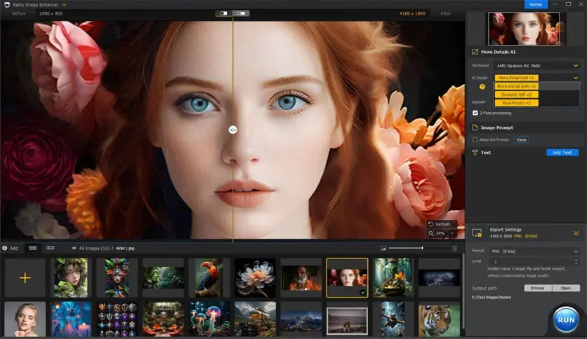 图片[1]-Aiarty Image Enhancer 2.5绿色破解版图像增强软件免费下载-哇哦菌