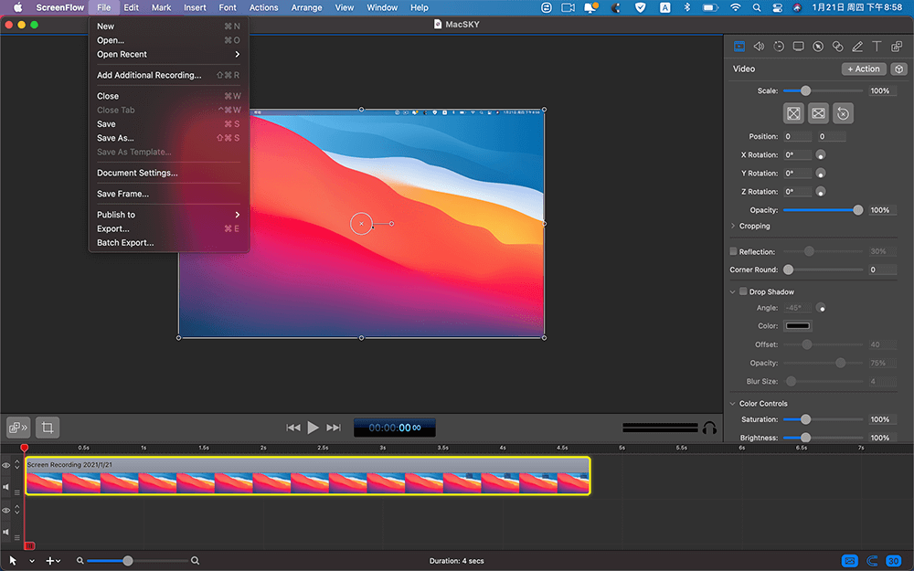 ScreenFlow 10.0.10 for Mac 破解版 屏幕录制编辑软件